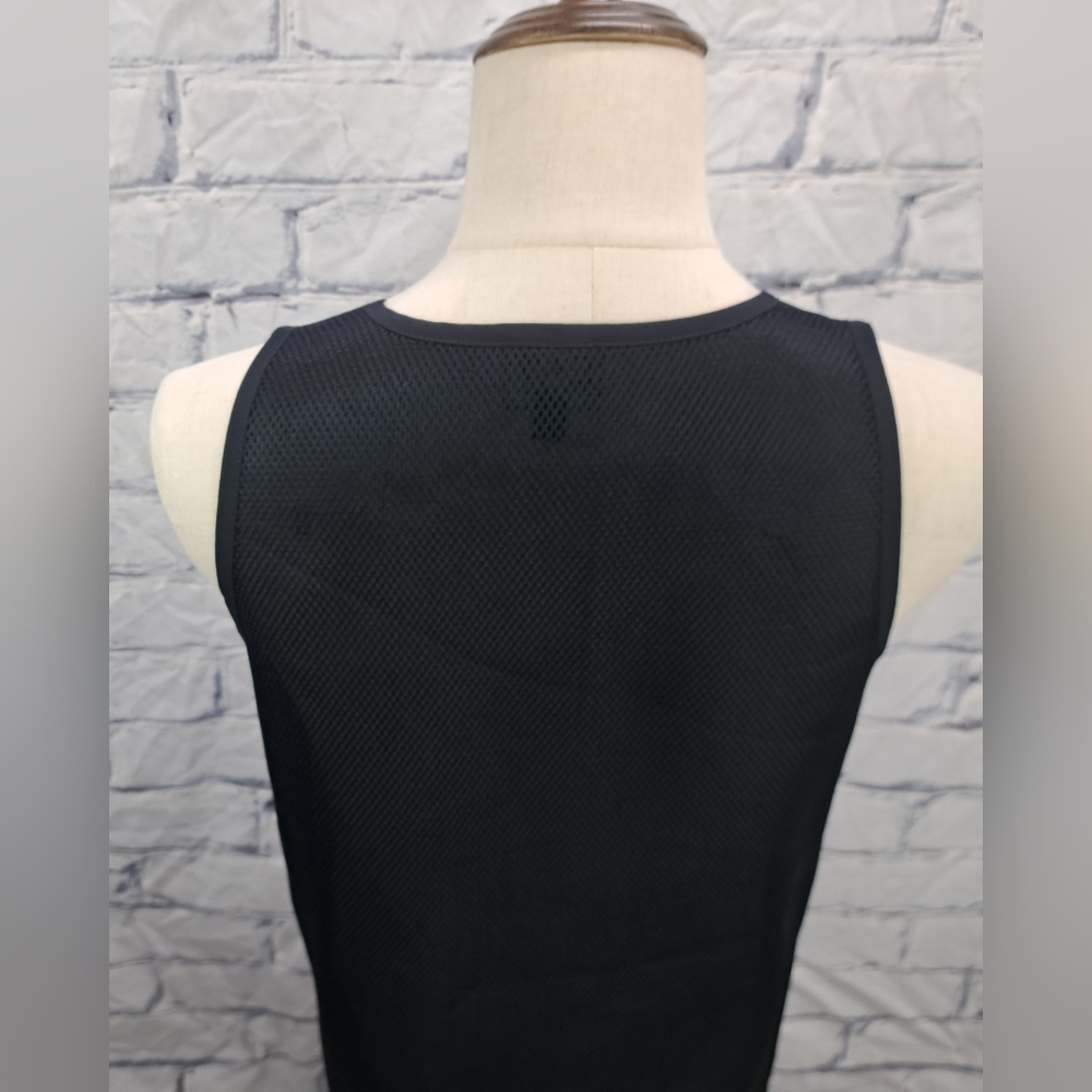 NWT EA7 Emporio Armani Men's Tank Top Big Logo Perforated Mesh Navy White XS - Picture 10 of 16